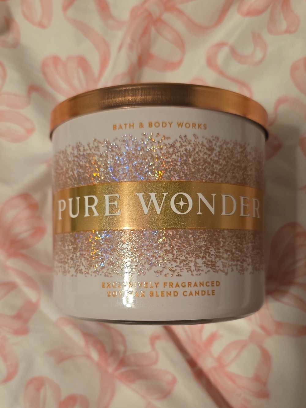 BNWT Bath And Body Works Pure Wonder 3 Wick Candle